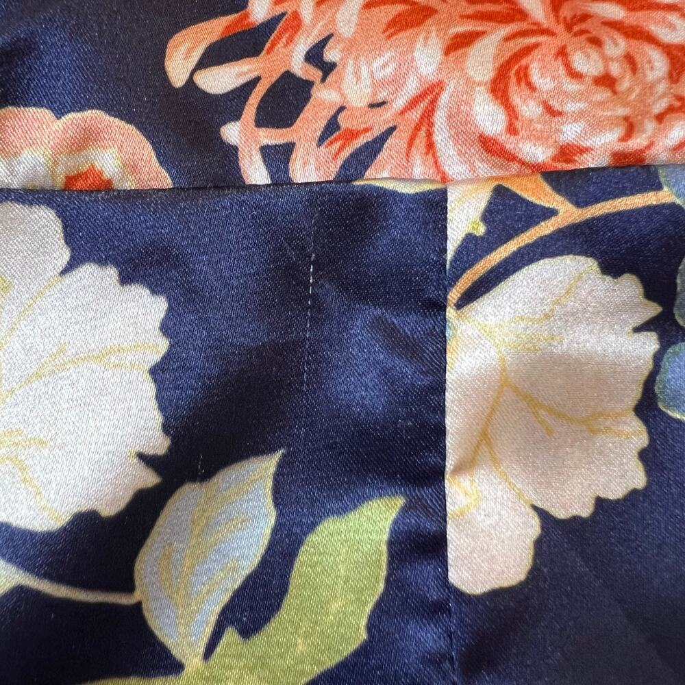 The Sang XS Floral Blazer Pants Suit Set Navy Blue Career Wedding Outfit GUC - Picture 11 of 11